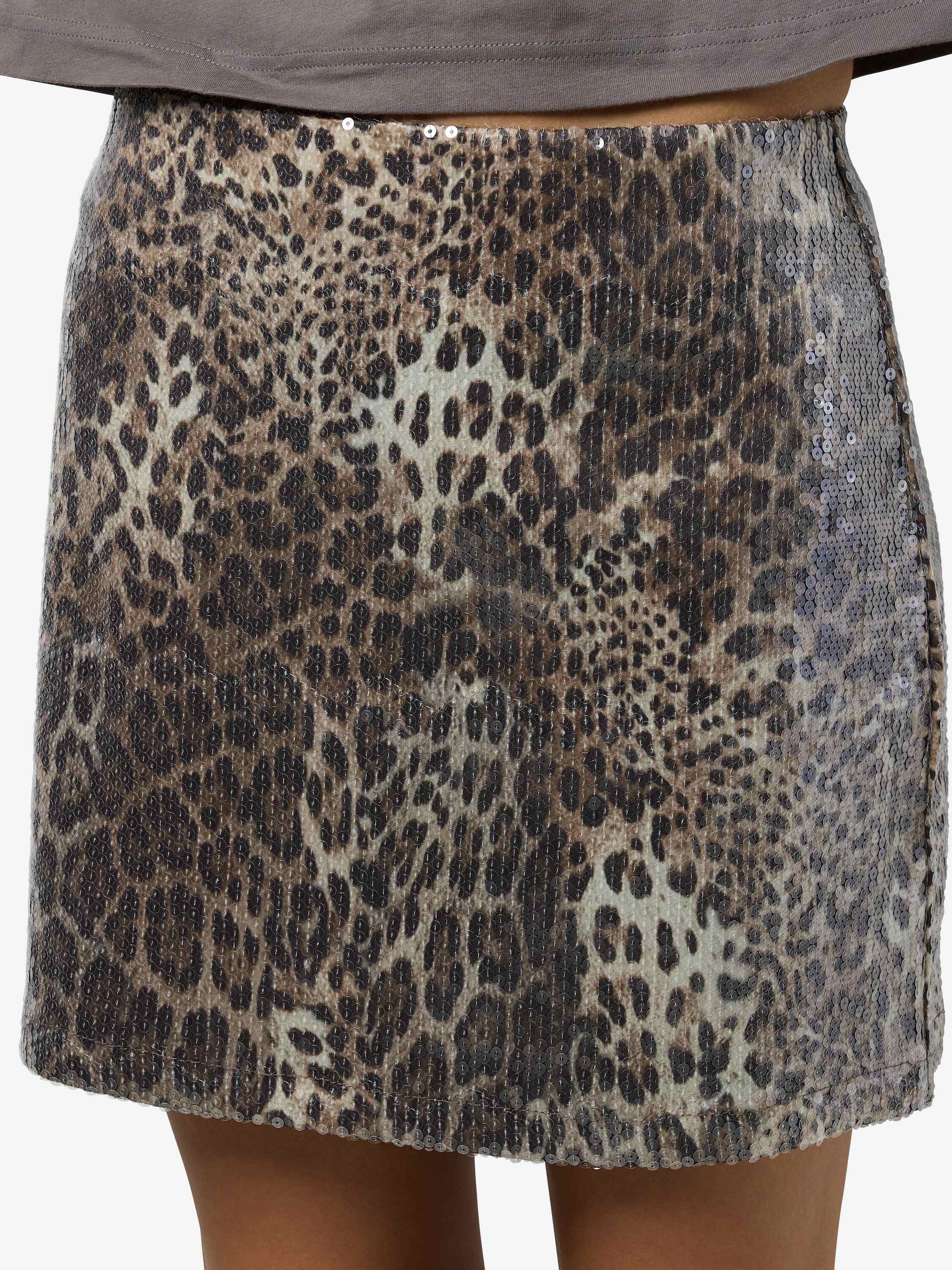 NMJESSY SHORT SEQUIN SKIRT JRS