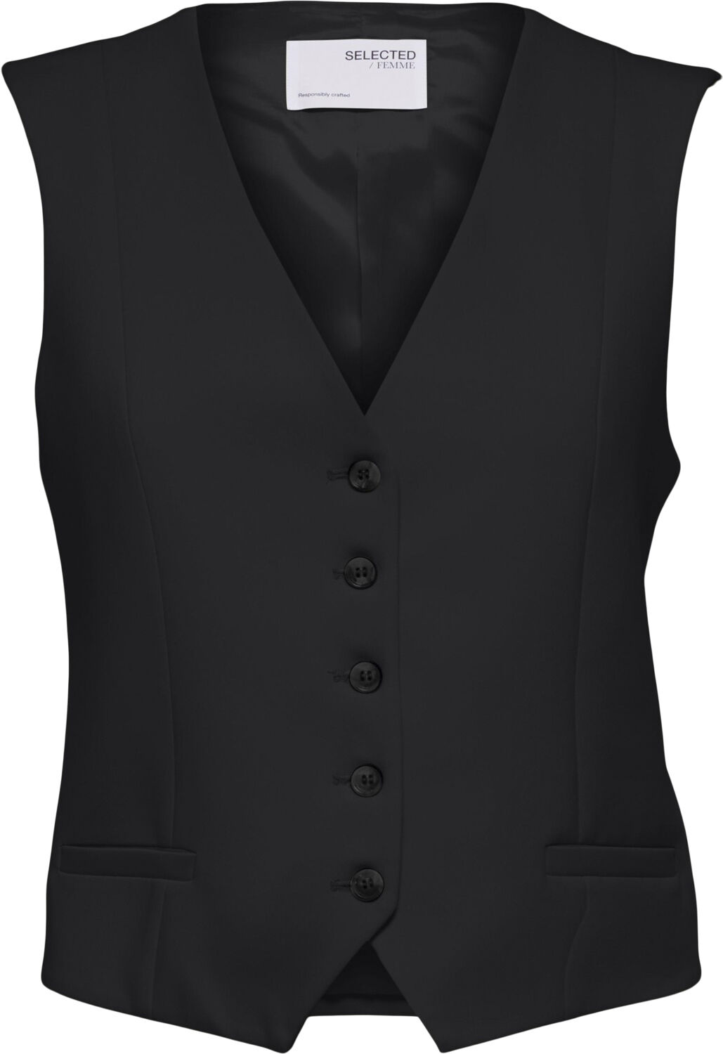 SLFRITA VEST BLACK