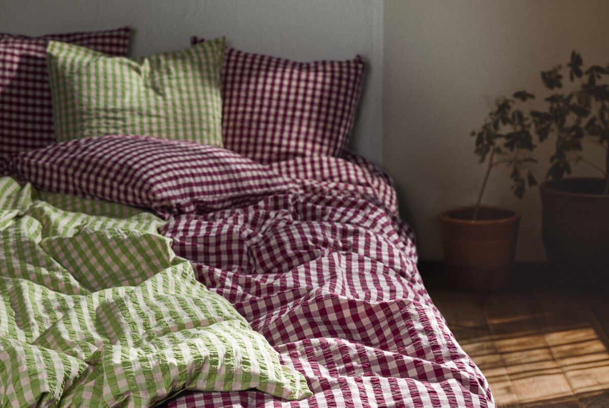 B&aelig;k&B&oslash;lge Senget&oslash;j 200x220 cm blomme/rosa DK