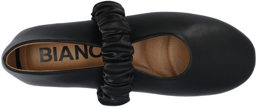 BIALUNA Scrunchie Ballet Flat Faux Leather
