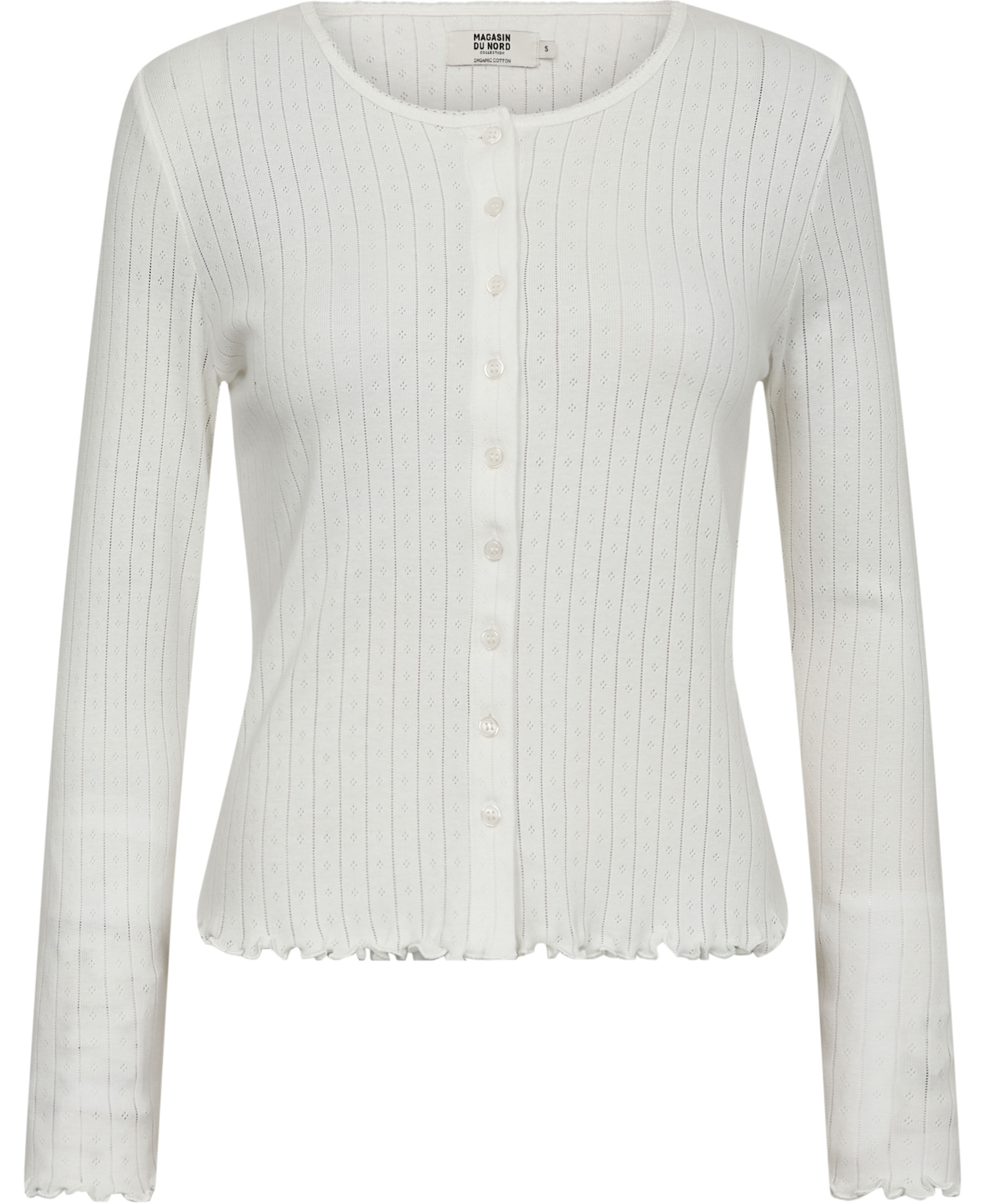 Eloise 10 Cardigan Pointelle - 100% &Oslash;kologisk Bomuld GOTS