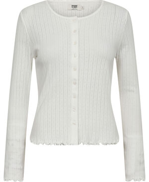 Eloise 10 Cardigan Pointelle - 100% Ãkologisk Bomuld GOTS