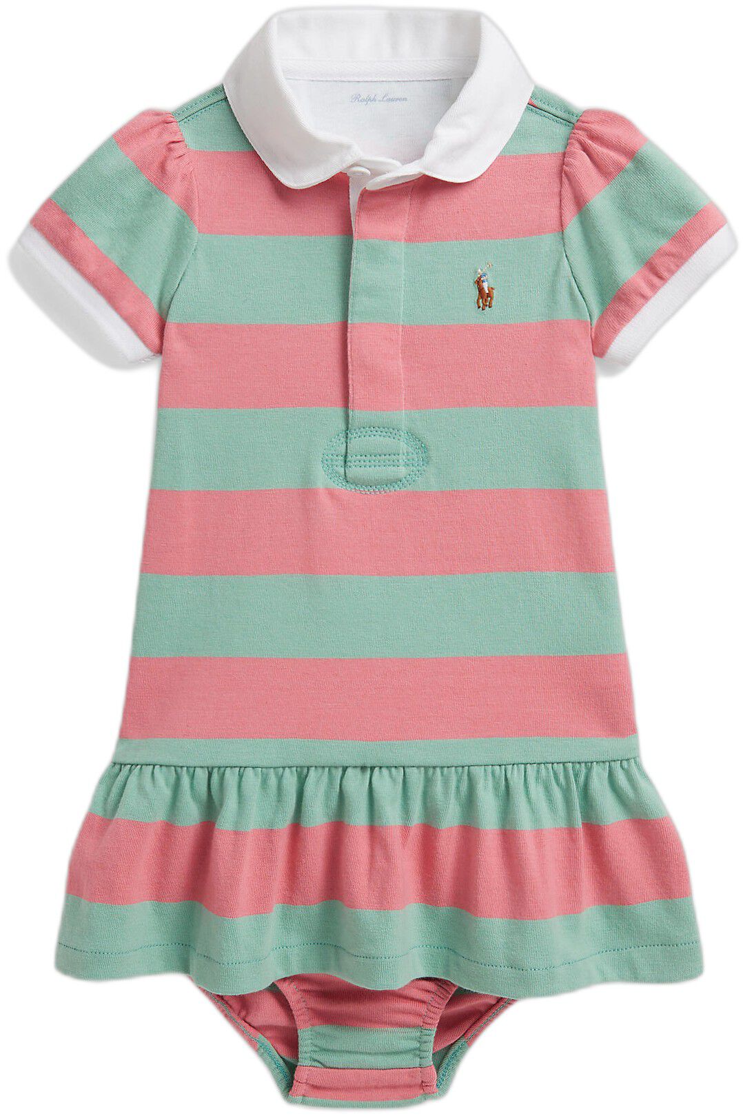 Striped Cotton Rugby Dress & Bloomer