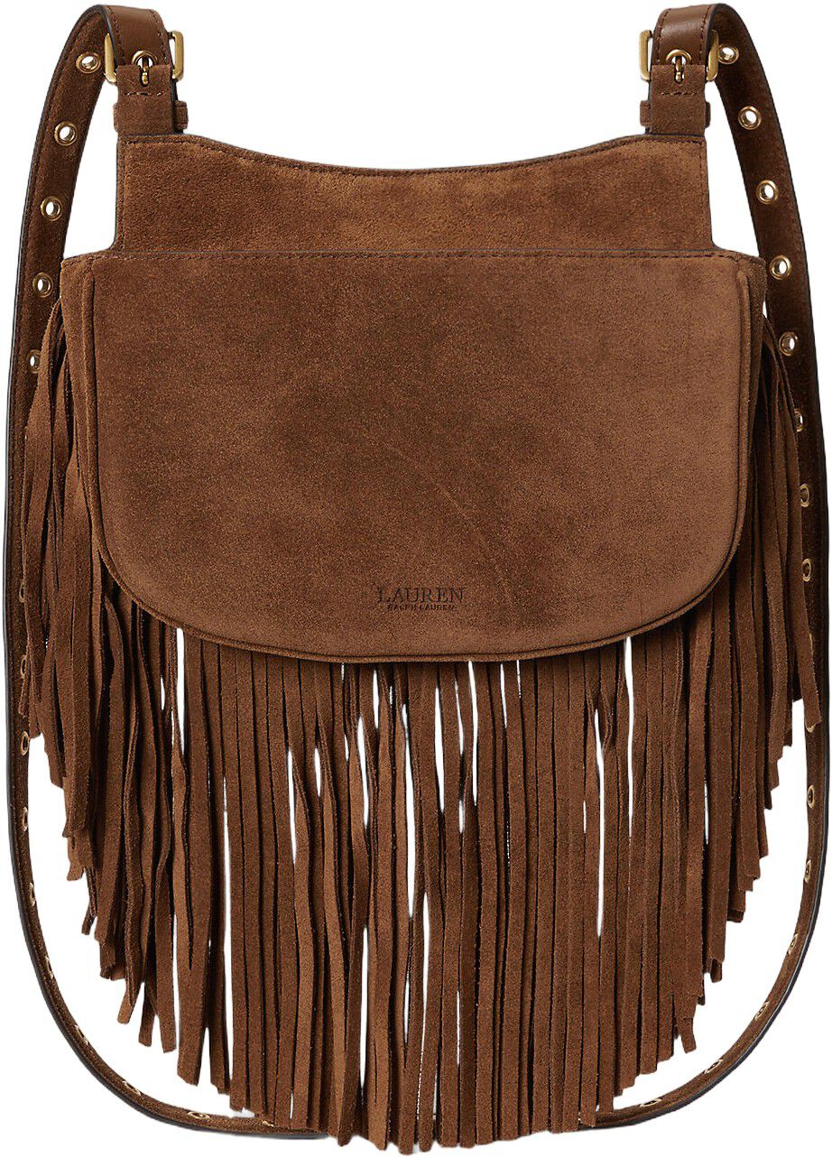 Fringe-Trim Medium Marcy Crossbody Bag