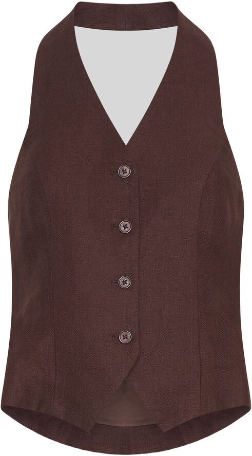 MSCHNaira Claritta Halterneck Waistcoat