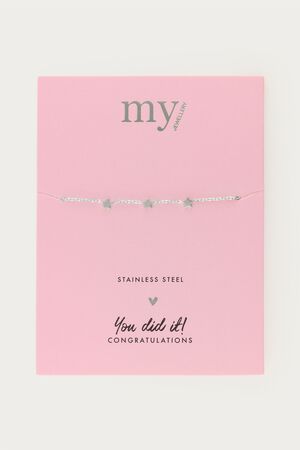 Graduation bracelet three stars
