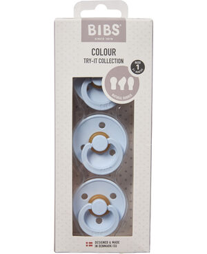 BIBS Try-it Colour 3 PACK Baby Blue