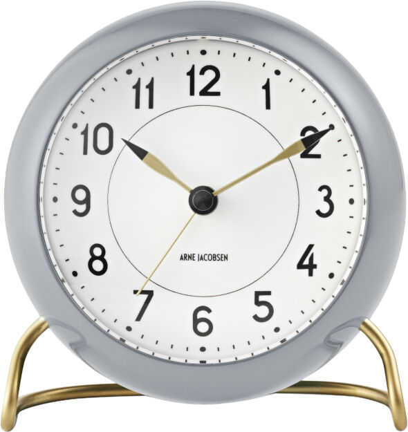 Station bordur, gr&aring;/hvid