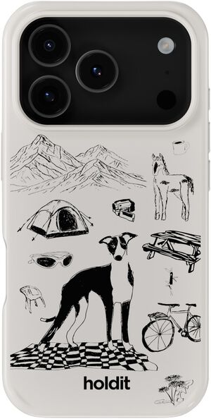 Graphic Print Case MagSafe iPhone 17 Pro Max Wool Gray
