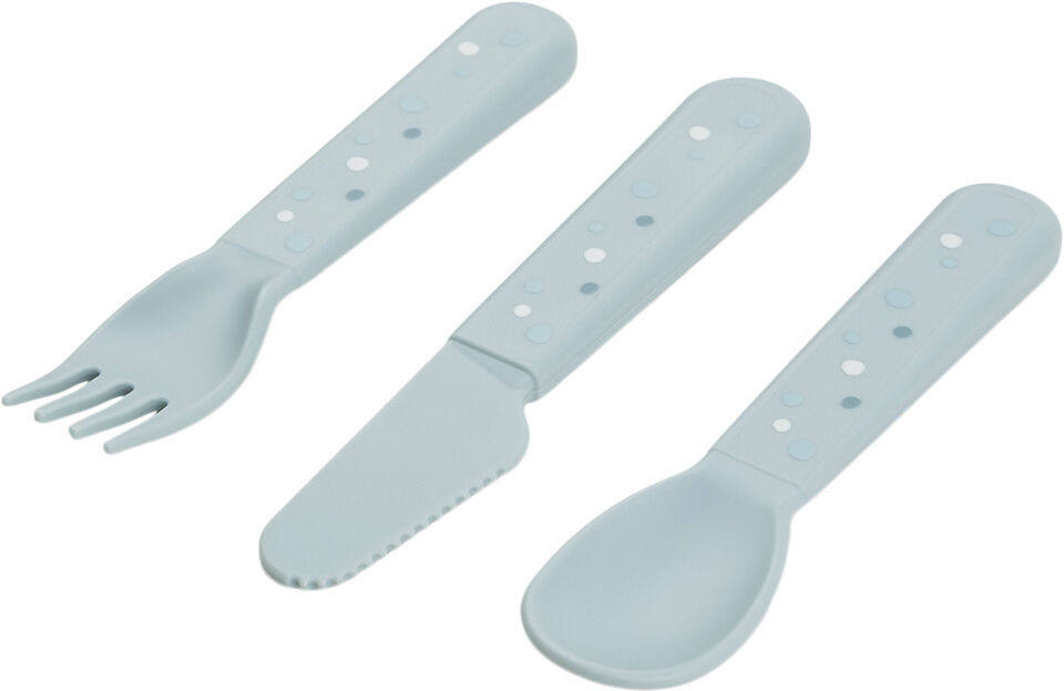 Foodie bestiks&aelig;t Happy dots Bl&aring;