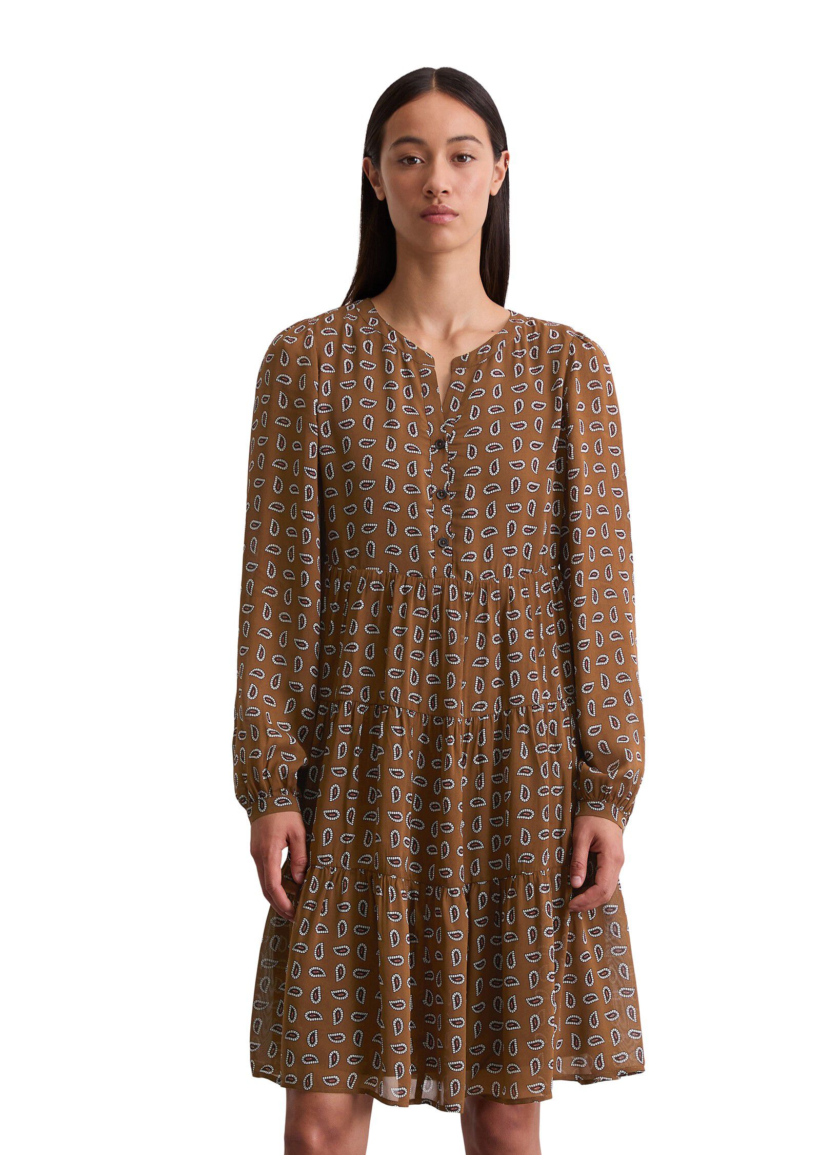 Dress, woven, longsleeve, short len