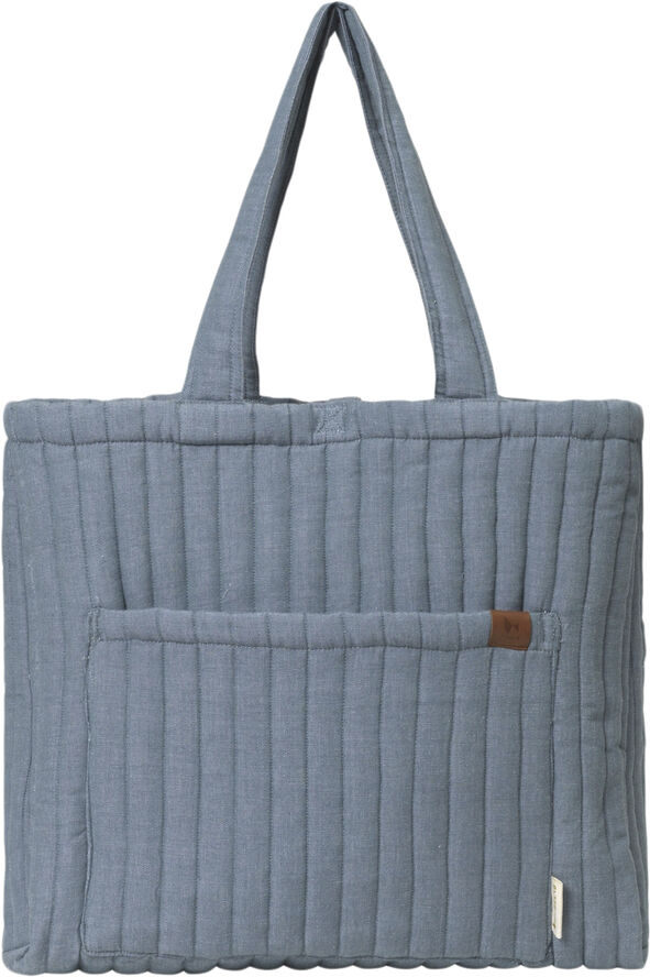 Quilted Tote Bag - Chambray Blue Spruce