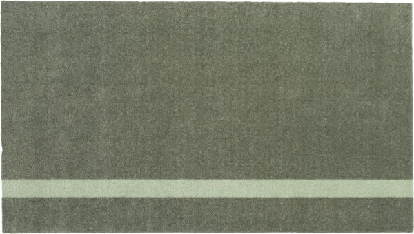 Løber, 67x120 cm, stripe vertical lysgrøn/støvet grøn