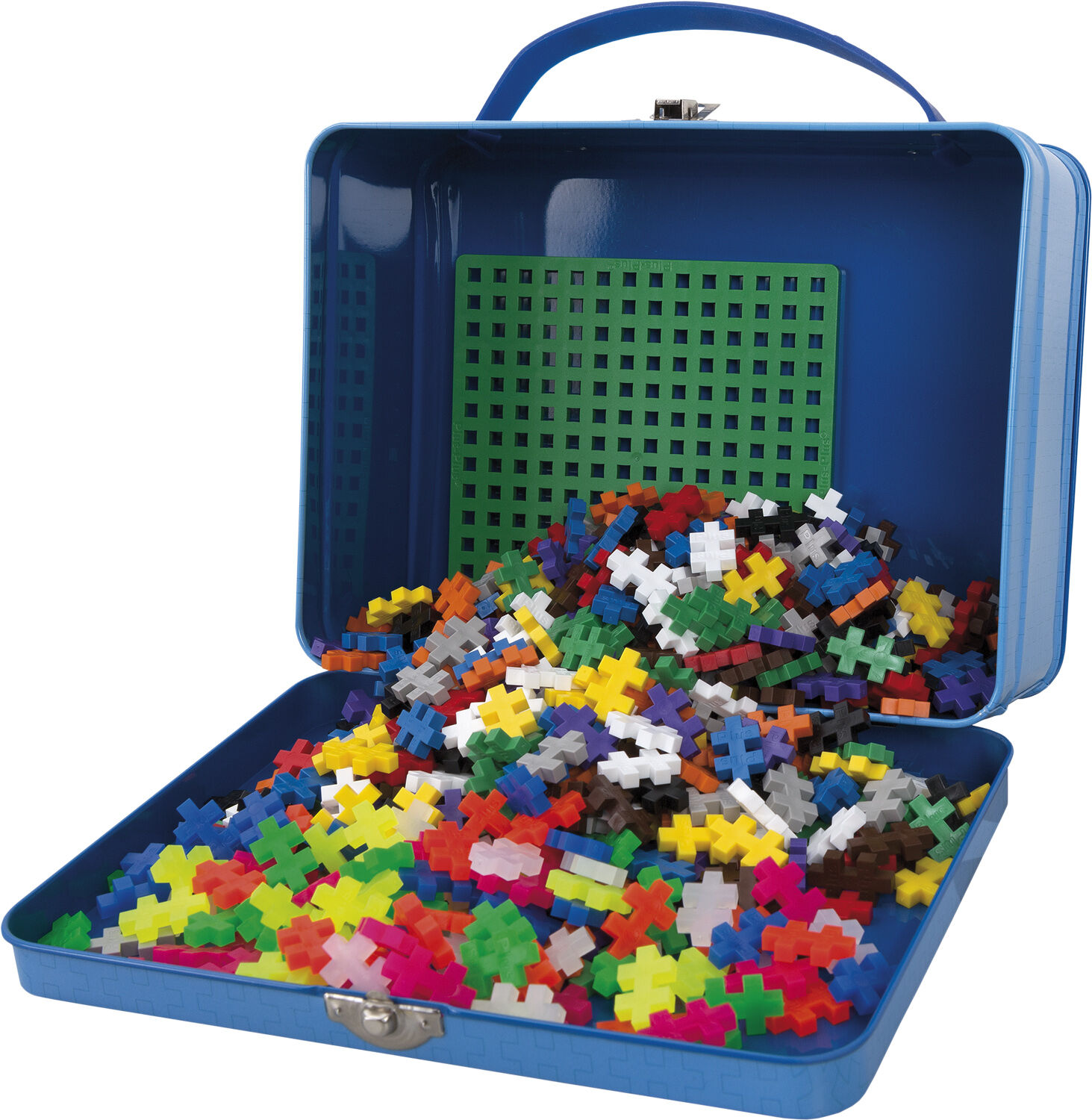 Plus Plus kuffert metal bl&aring;