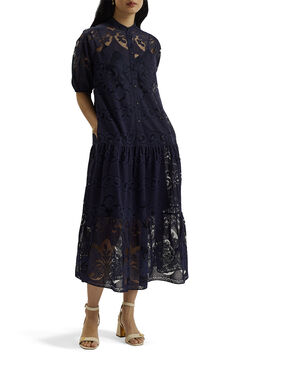 XATIVA laced midi Shirt Dress With