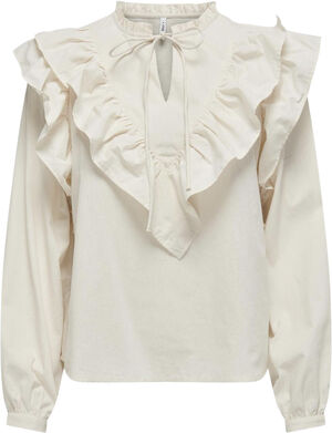 ONLREGINA L/S FRILL TOP PTM