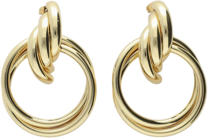 Earrings with three hearts