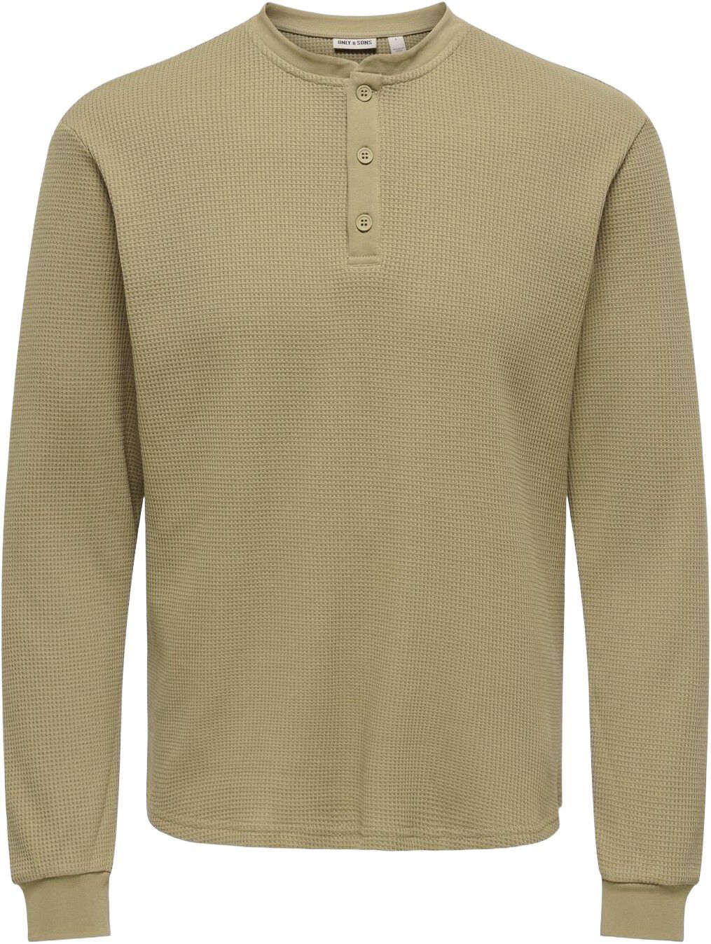 ONSTOBIE REG LS HENLEY TEE NOOS