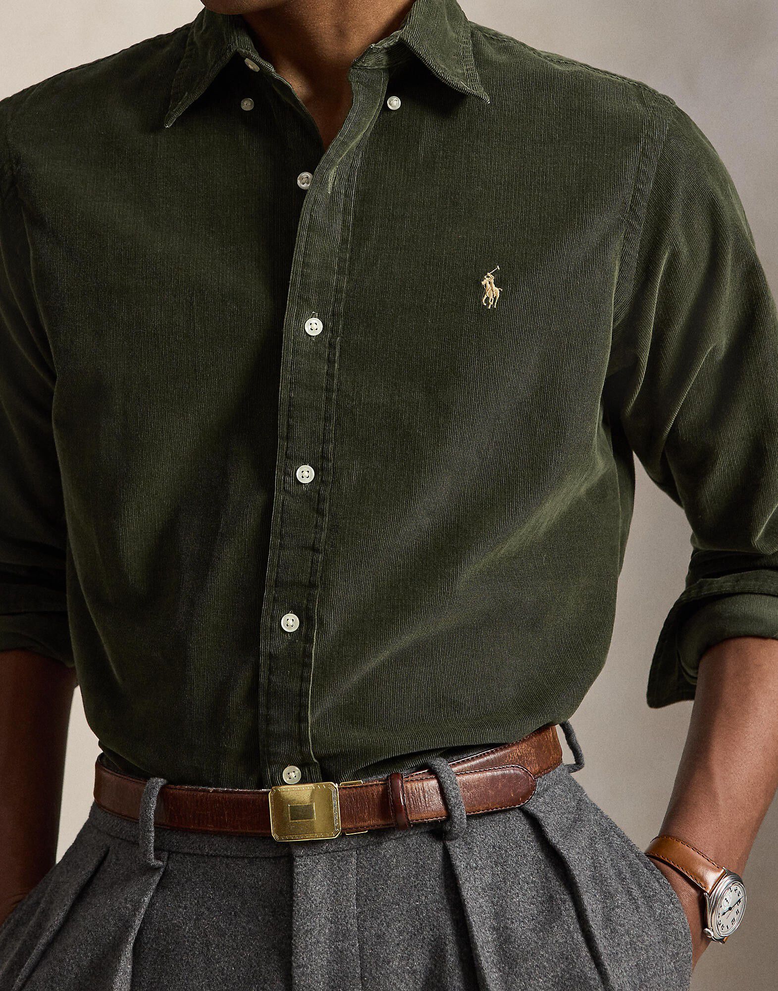Custom Fit Corduroy Shirt
