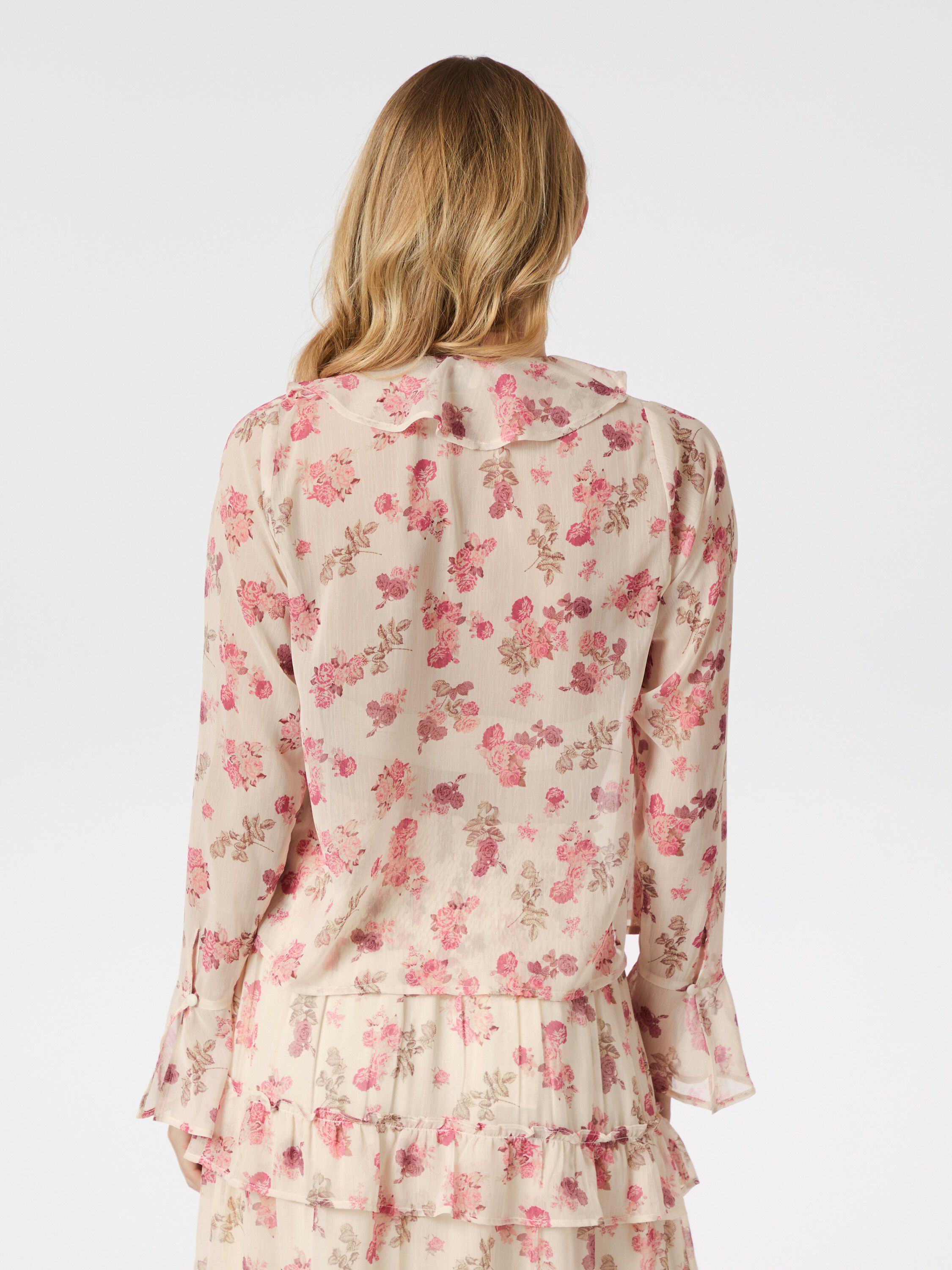 Anika Marigold Print Blouse