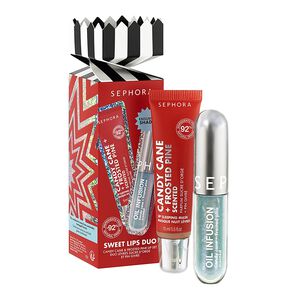 SWEET LIPS DUO - S&aelig;t med to fugtgivende l&aelig;beplejeprodukter i limited e