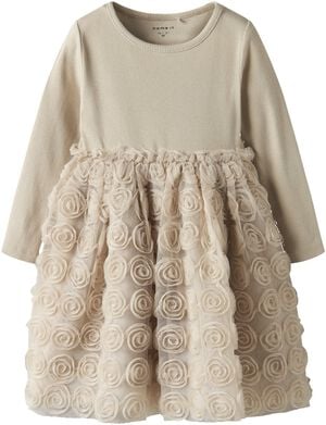 NMFSYKIA TULLE LS DRESS