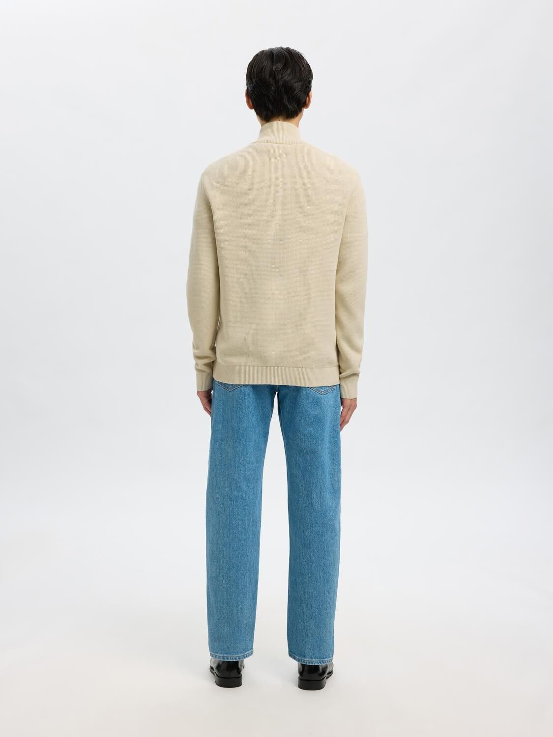 SLMDANE LS KNIT STRUCTURE FULL ZIP