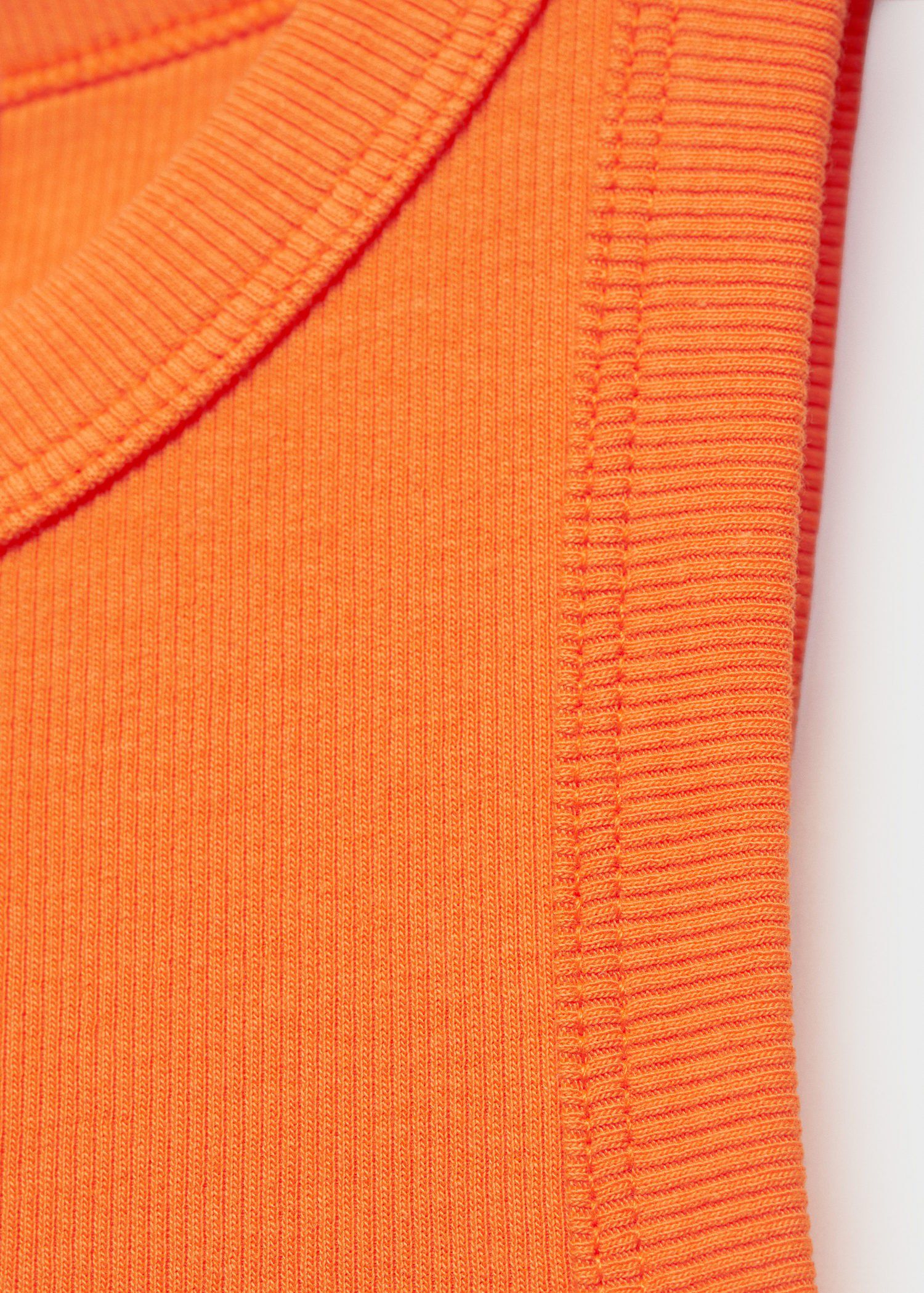 Ribbed cotton-blend top