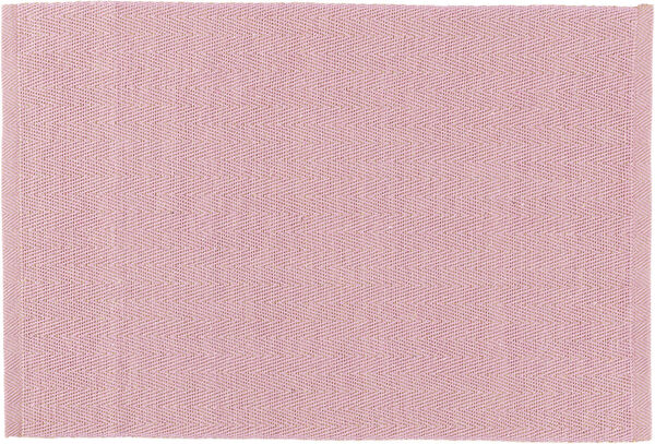 Herringbone Dækkeserviet 43x30 cm rosa 82% bomuld recycled,