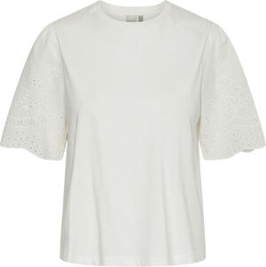 YASLEX SS TOP W. EMB SLEEVES S. NOO