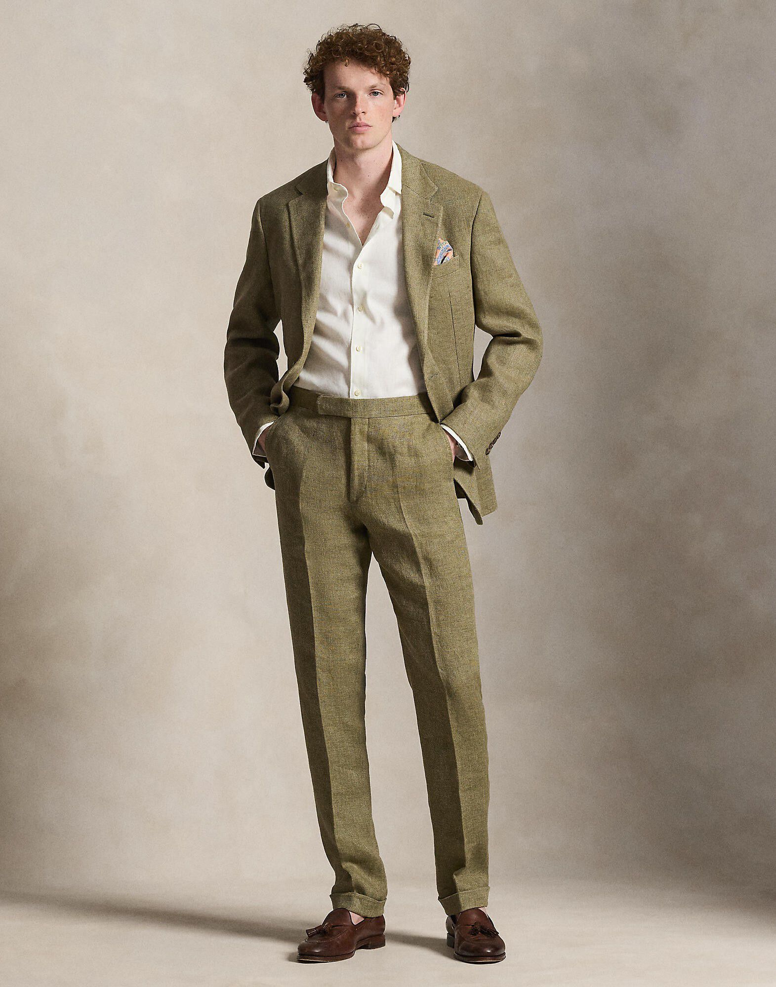 Custom Fit Linen-Blend Shirt