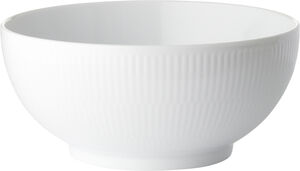 Hvid Riflet 180 cl. skål