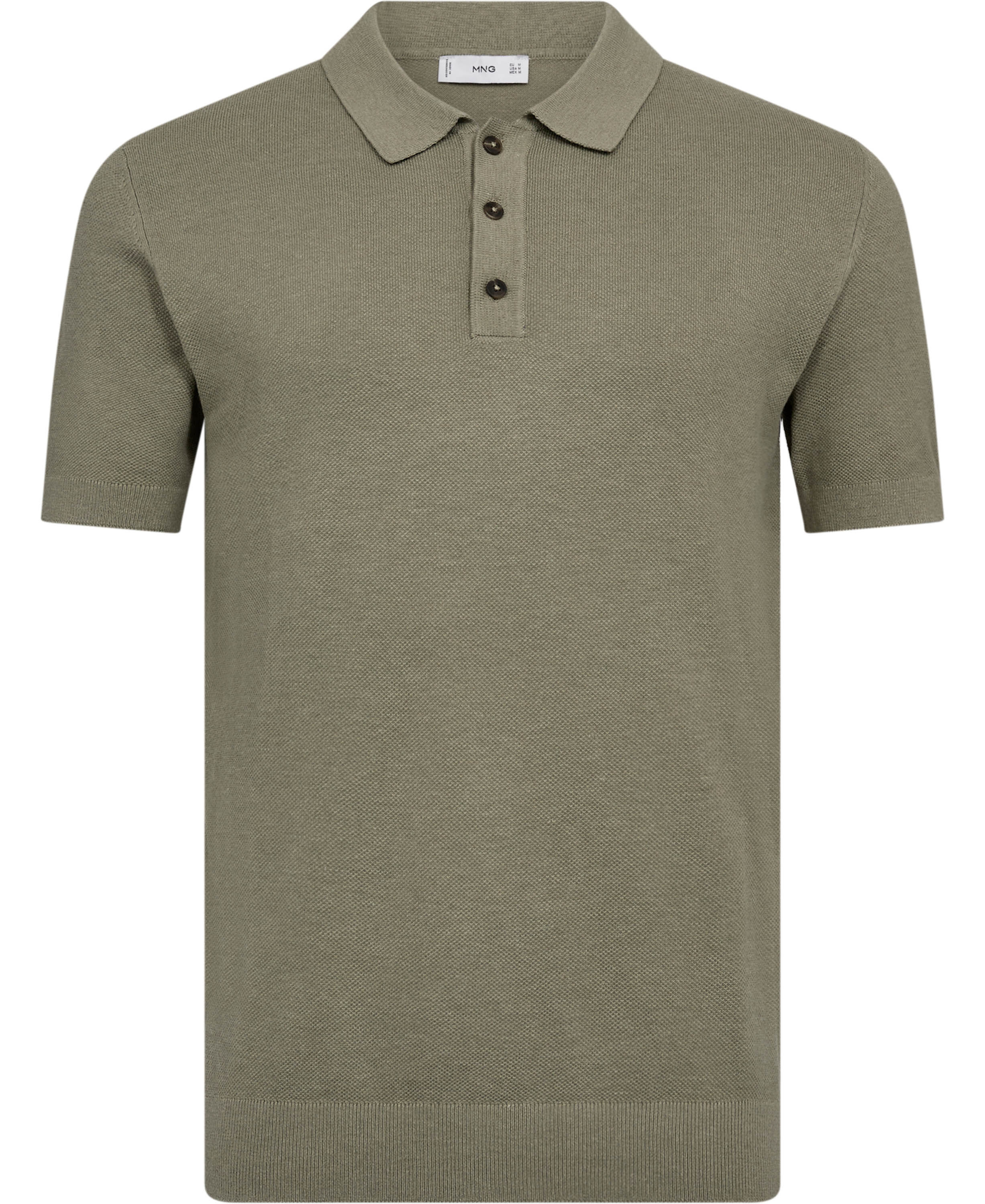 Fine-knit cotton polo shirt