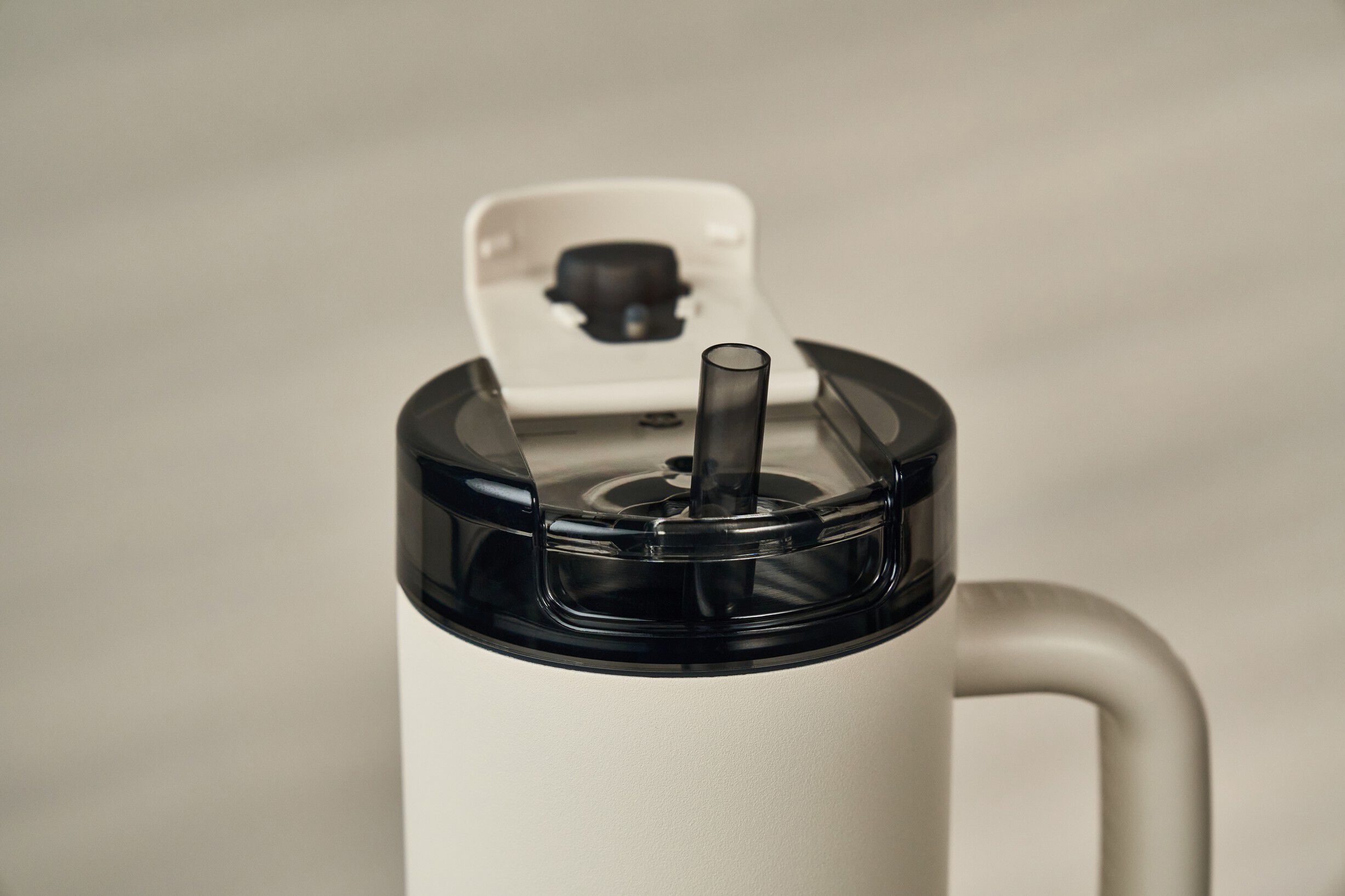 Termokrus med suger&oslash;r, 900 ml, Rustfrit st&aring;l, Fl&oslash;de