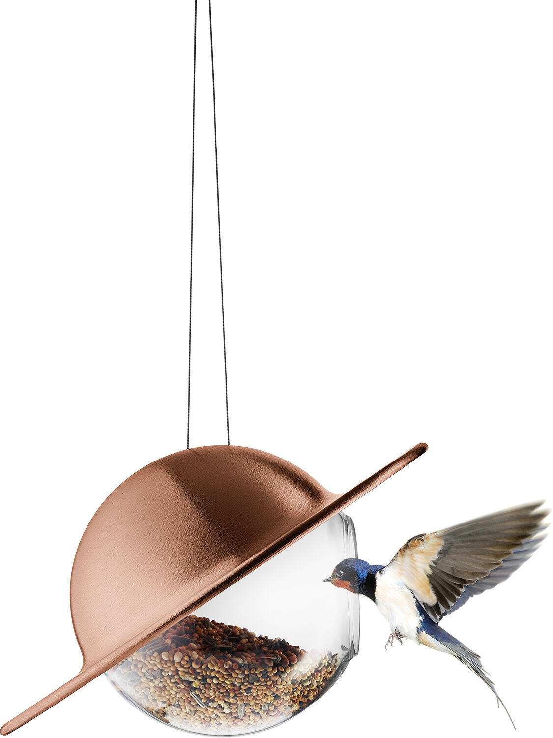 Saturn Fuglefoderkugle Kobber