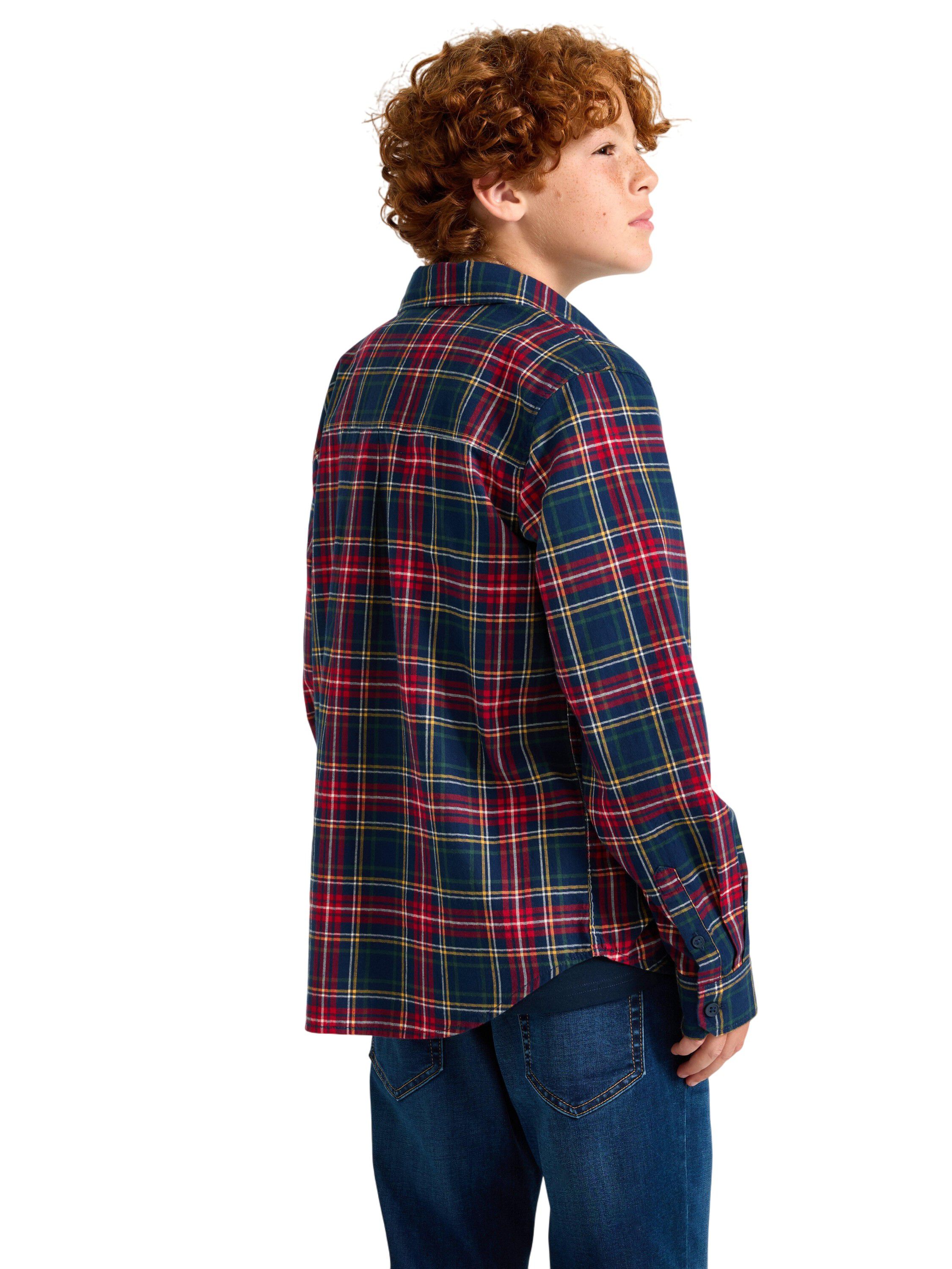 Rutem&oslash;nstret langermet skjorte i my