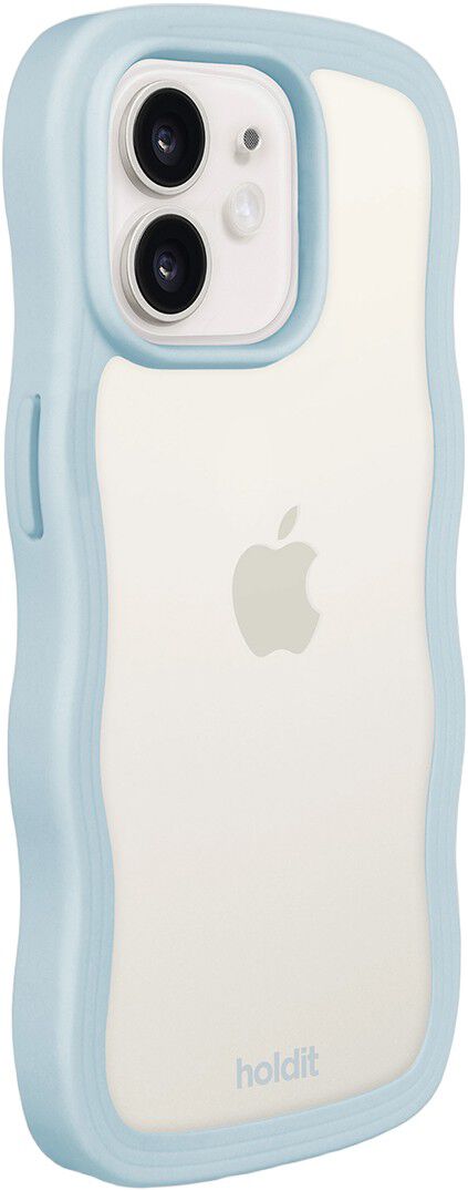 Wavy Case iPhone 12/12 Pro Mineral Blue/Transparent