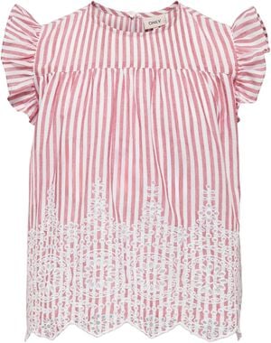 KOGBONDI LIFE S/L EMB FRILL TOP WVN