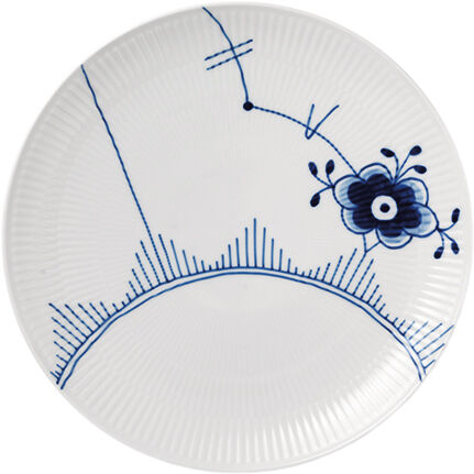 Bl&aring; Mega Riflet 27 cm. coupe tallerken