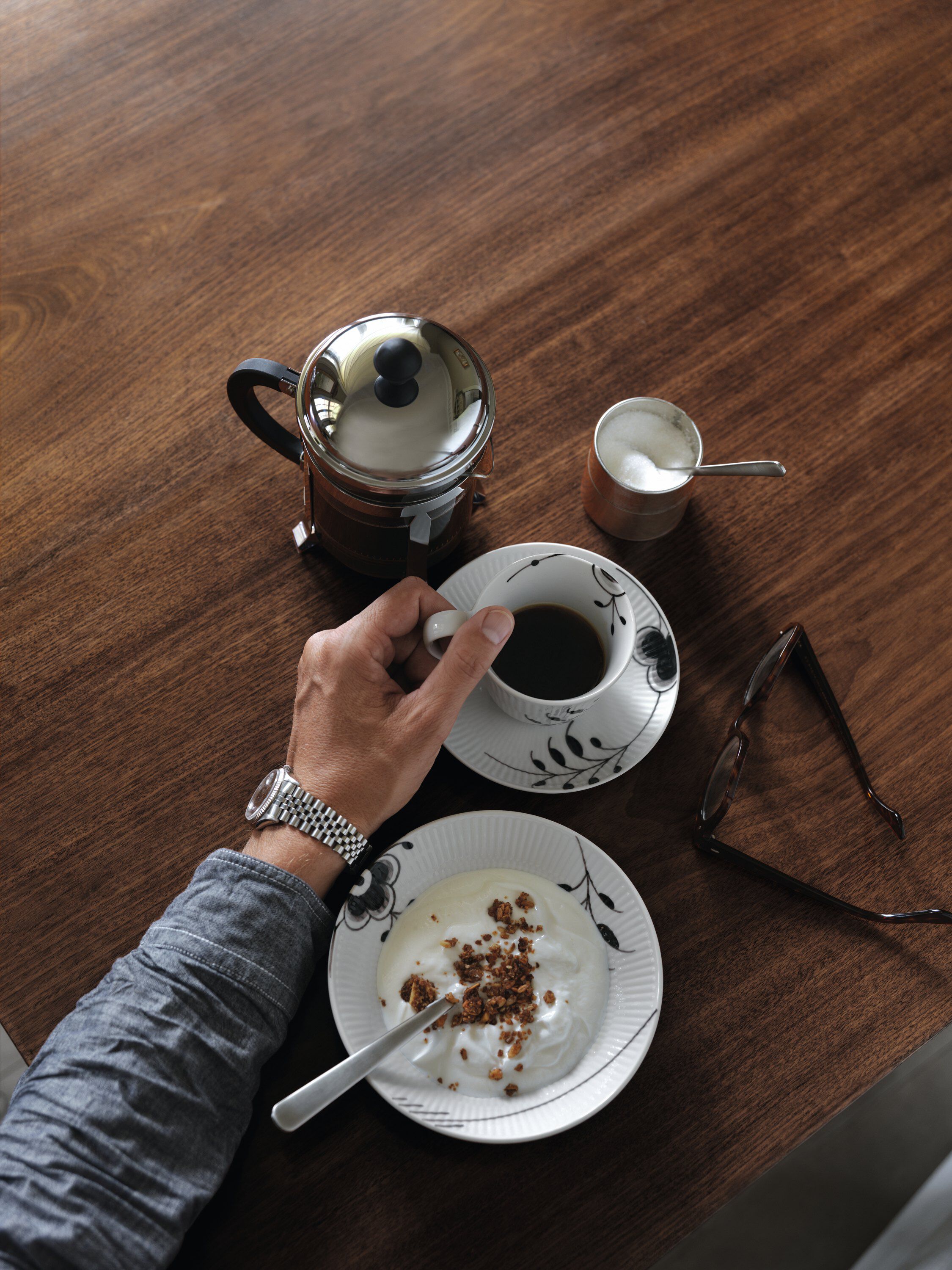 Sort Mega Riflet 17 cm. dyb tallerken