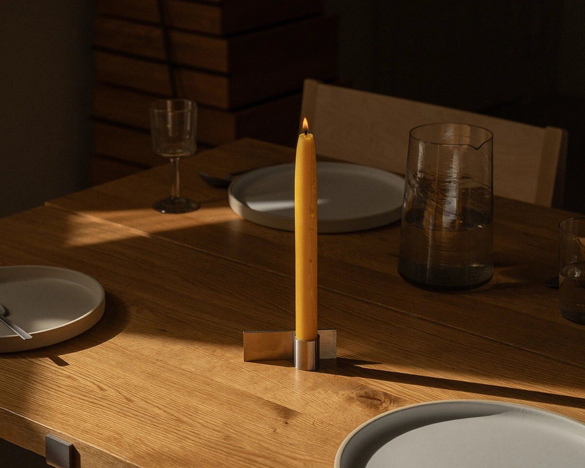 Fundament Candle Holder | Stainless Steel | Form 2