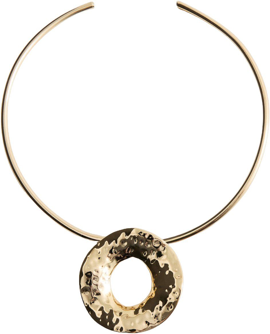 Rigid circular-design necklace