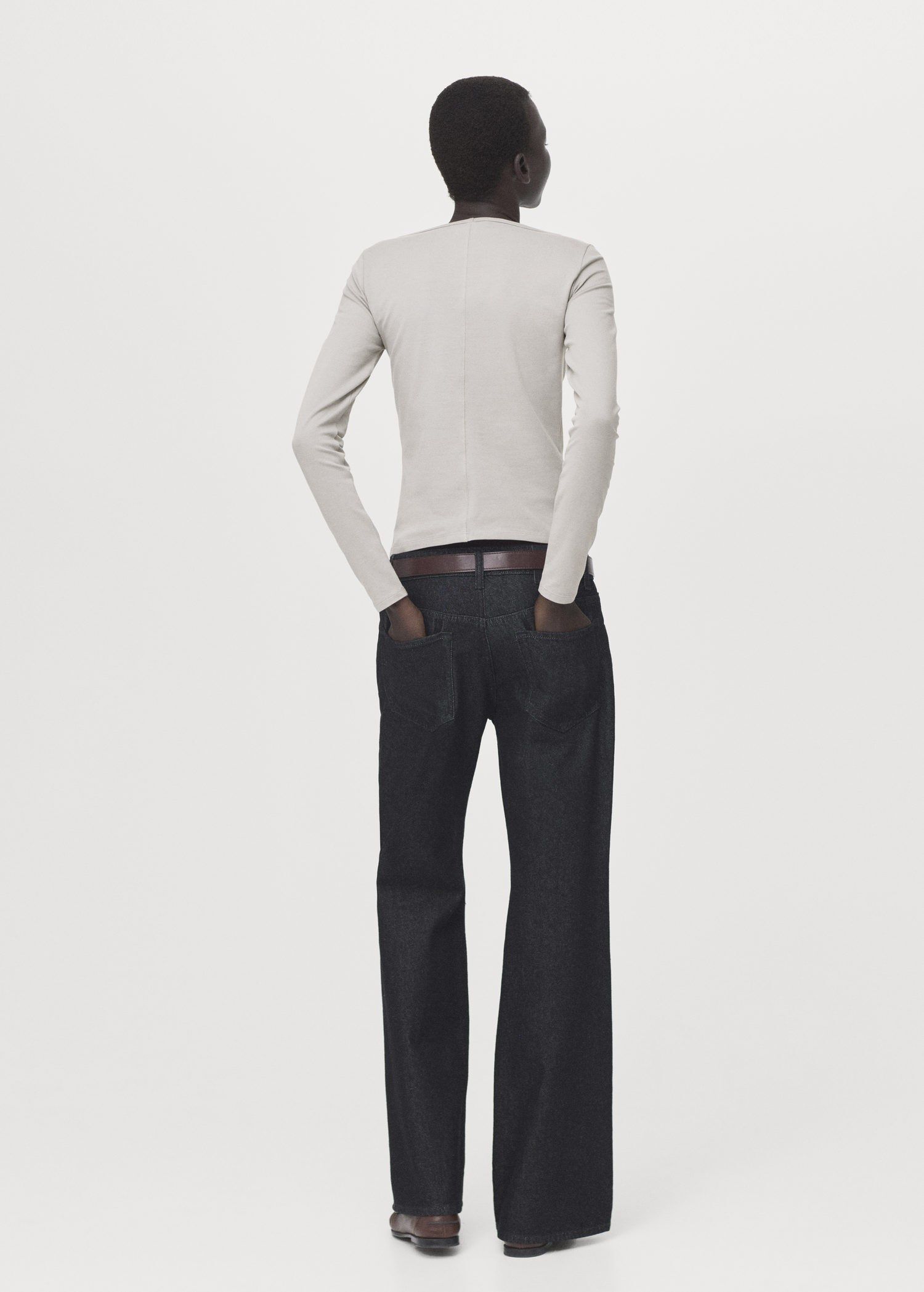 Long sleeve cotton t-shirt