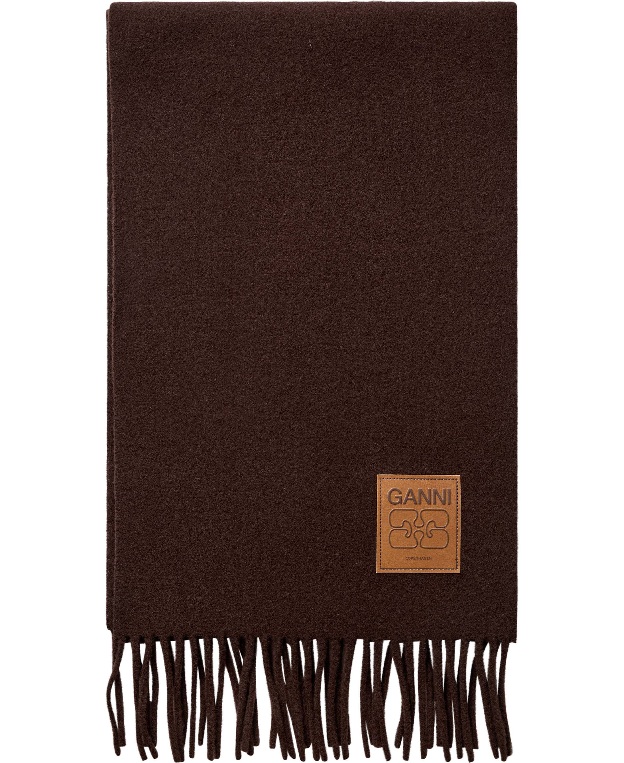 Double Face Wool Knit Scarf