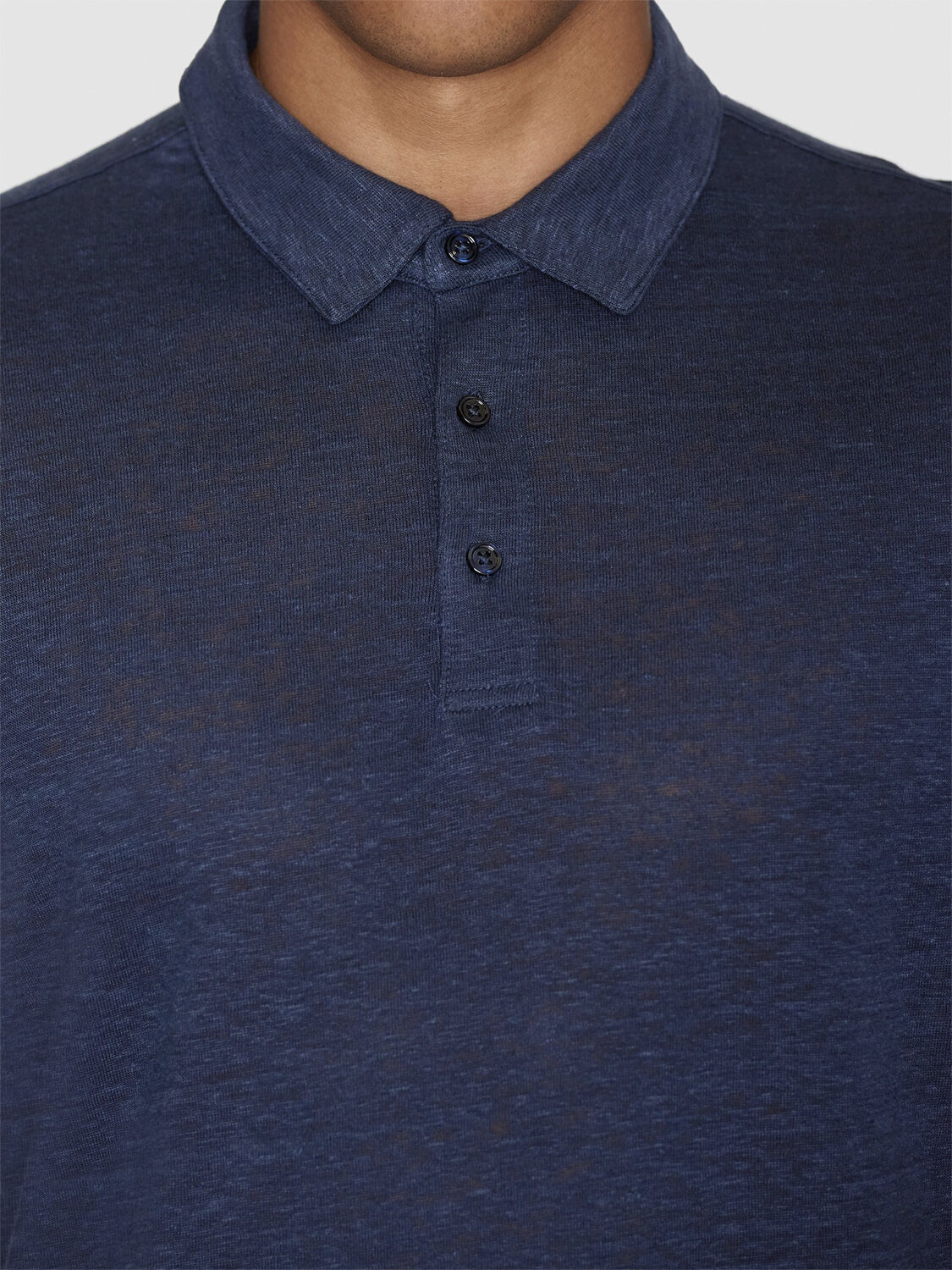 Regular linen polo - GOTS/Vegan