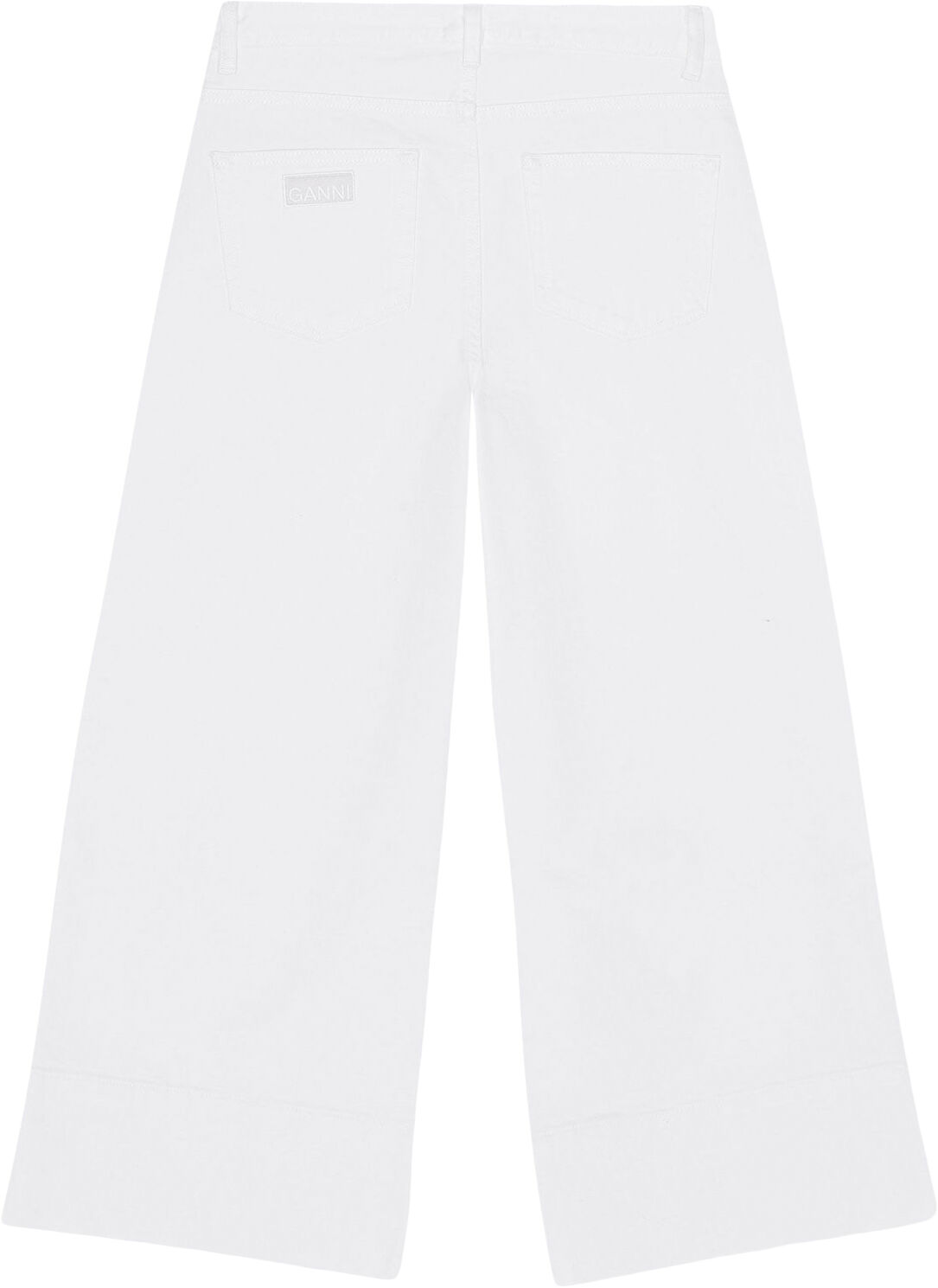 White Denim Cropped Jeans