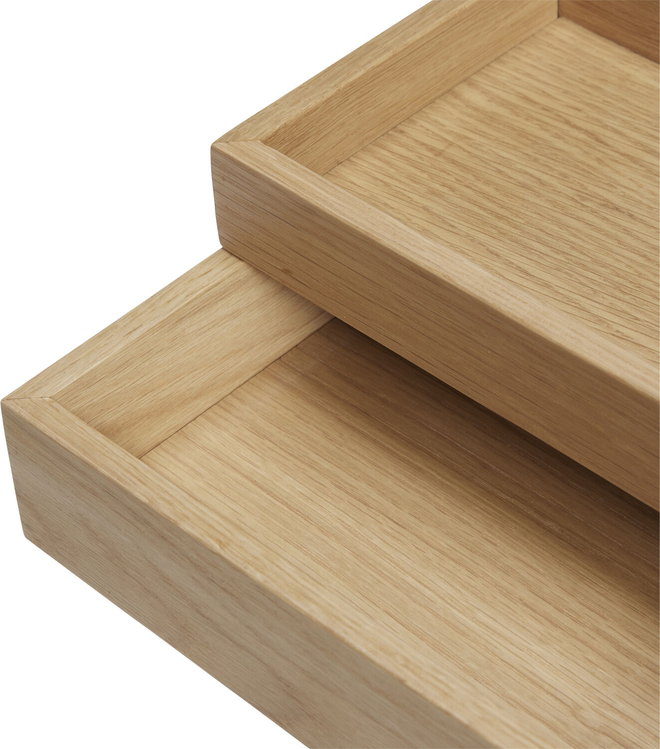 Rail Desk Organiser Natural set of 2