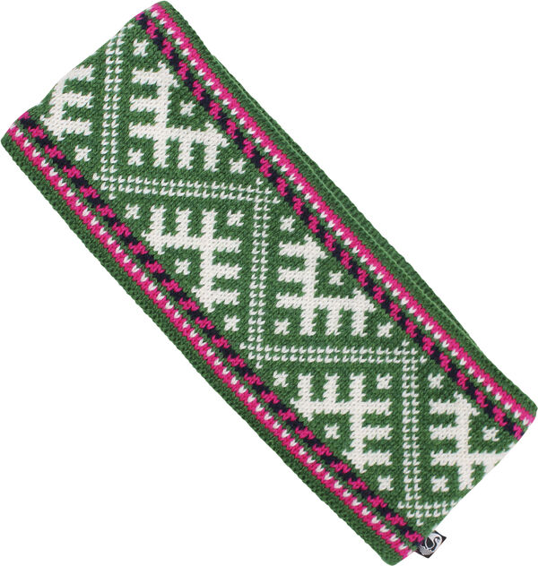 Danelangrend Wool Headband Green/White