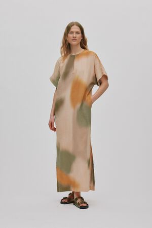 Water colour column dress - Inza