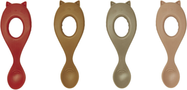 Liva silicone spoon 4-pack
